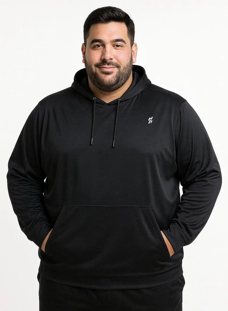 Moveletix Plus size Men's Hoodie Lightweight Gym Activewear