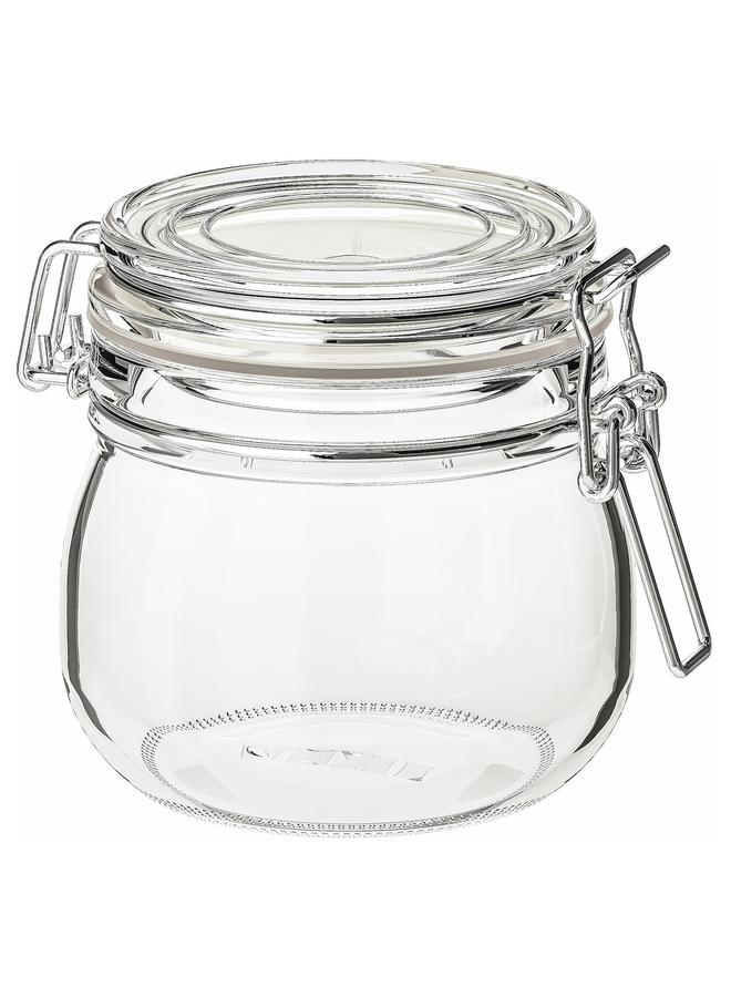 Zaboon Jar with lid, clear glass, 0.5 l - Image 1