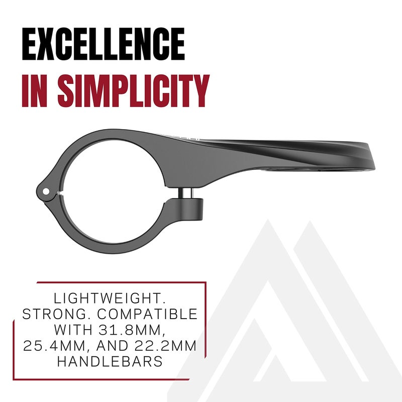 KOM Cycling Garmin Bike Mount with Carbon Finish from Edge Mount Designed for Edge 540, Edge 840 and Others - Image 3