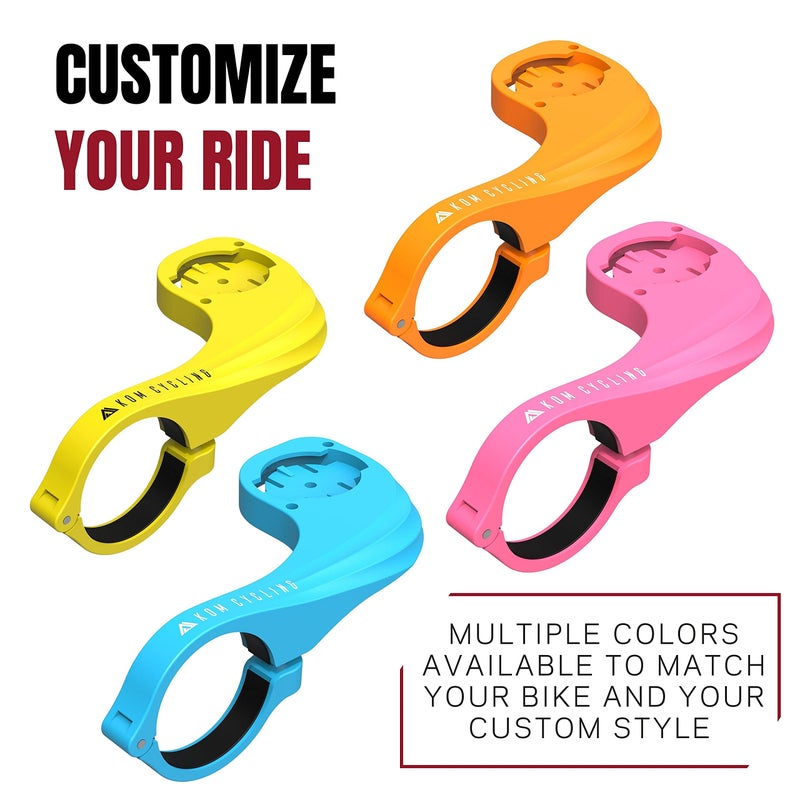 KOM Cycling Garmin Bike Mount with Carbon Finish from Edge Mount Designed for Edge 540, Edge 840 and Others - Image 5