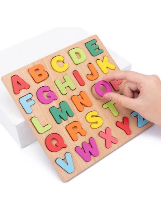 Children's Alphabet Puzzle Building Blocks Early Education Educational Toys - Image 1