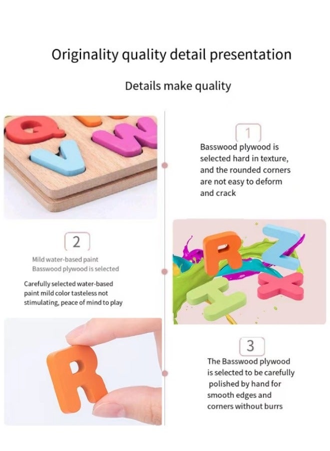 Children's Alphabet Puzzle Building Blocks Early Education Educational Toys - Image 4