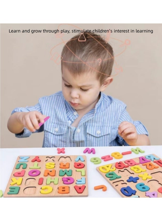 Children's Alphabet Puzzle Building Blocks Early Education Educational Toys - Image 5