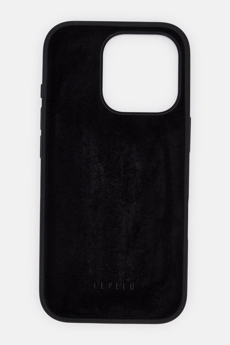 LEVELO iPhone 16 Pro Morphix Silicone Grip Protective Case, Black - Image 3