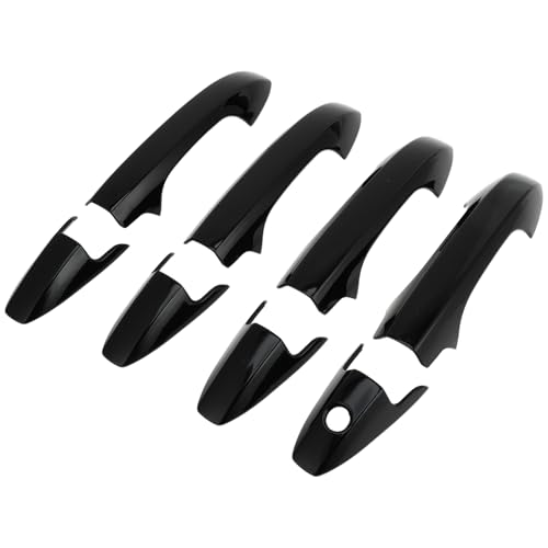 HEROFFIX 1 Set Car Door Handle Cover for Honda CRV CRV 20072011 Outside Gloss Black ABS - Image 1