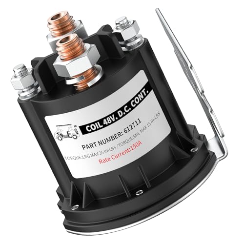 Drive-up EZGO TXT 48 Volt Solenoid for Electric 2010-Up and All 48V MPT 800/1000 Vehicles Golf Cart,OEM 612711 - Image 1