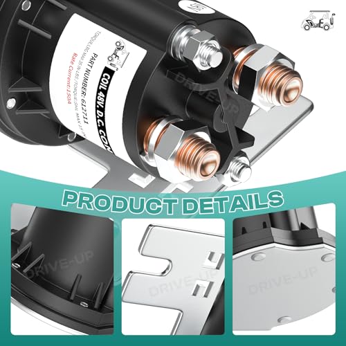 Drive-up EZGO TXT 48 Volt Solenoid for Electric 2010-Up and All 48V MPT 800/1000 Vehicles Golf Cart,OEM 612711 - Image 4