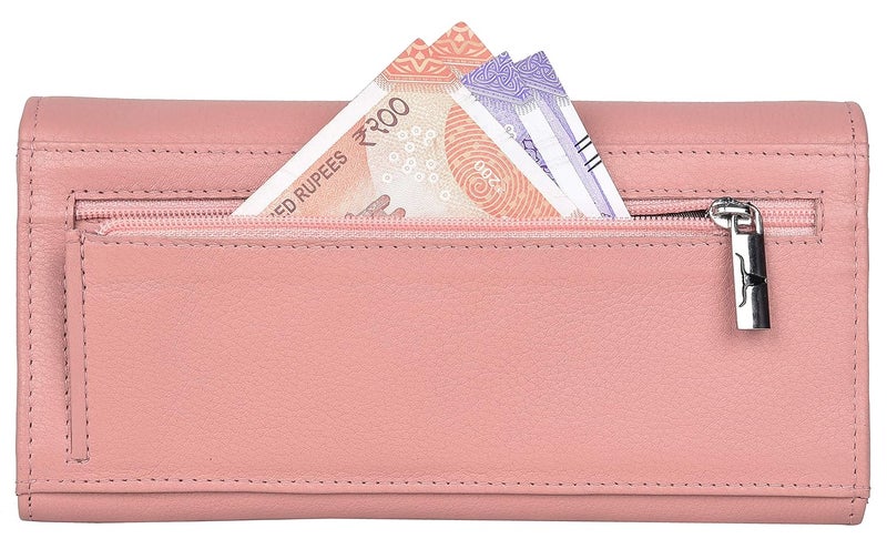 URBANFOREST Danny Rose Pink Leather Wallet for Women - Image 4
