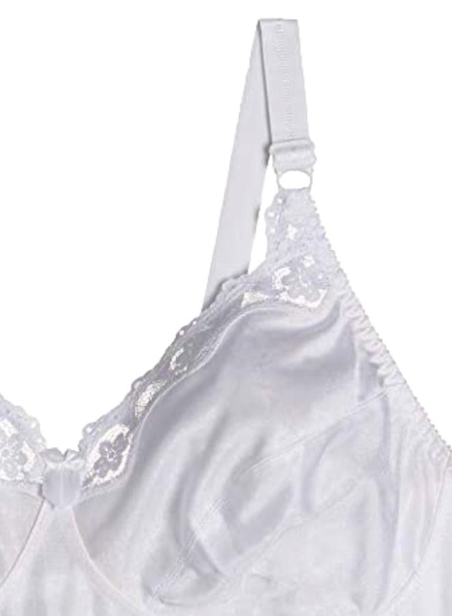 ITALO 2-Piece Elastic Adjustable Replacement Bra Lace 1.5 Centimeter White Color Repair Self Hand Easily - Image 4