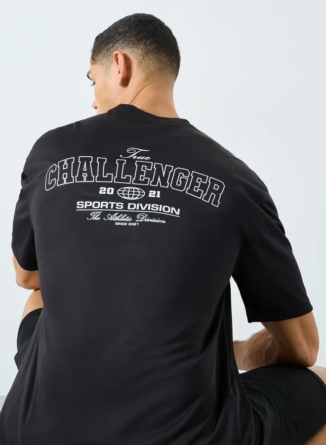 Styli Active Men Sport Athleisure Oversized T-Shirt