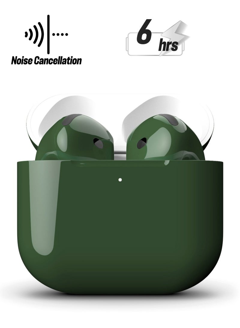 Craft MERLIN CRAFT CUSTOMIZED APPLE AIRPODS 4 ANC GREEN GLOSSY - Image 1