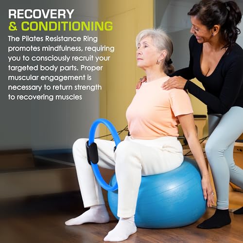 ProSourceFit The ProsourceFit Resistance Ring enhances Pilates Workouts with Light Resistance to Help Tone and Strengthen Your Entire core and Body - Image 4