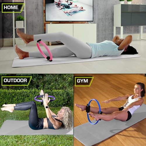 ProSourceFit The ProsourceFit Resistance Ring enhances Pilates Workouts with Light Resistance to Help Tone and Strengthen Your Entire core and Body - Image 5