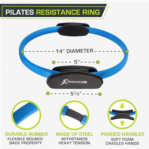 ProSourceFit The ProsourceFit Resistance Ring enhances Pilates Workouts with Light Resistance to Help Tone and Strengthen Your Entire core and Body - Image 2