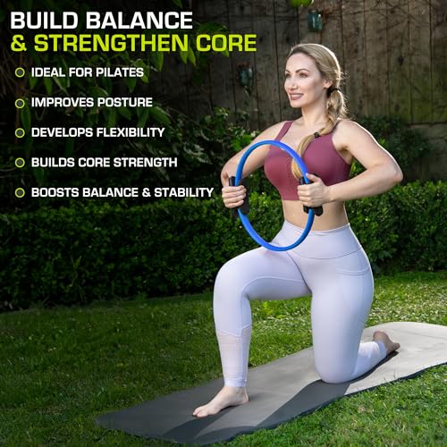 ProSourceFit The ProsourceFit Resistance Ring enhances Pilates Workouts with Light Resistance to Help Tone and Strengthen Your Entire core and Body - Image 3