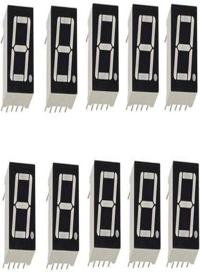 Stookin Debug 7 Segment 1 Digit Red LED Display Lights Electronic Hobby Kit ( Pack of 10 ) - Image 2
