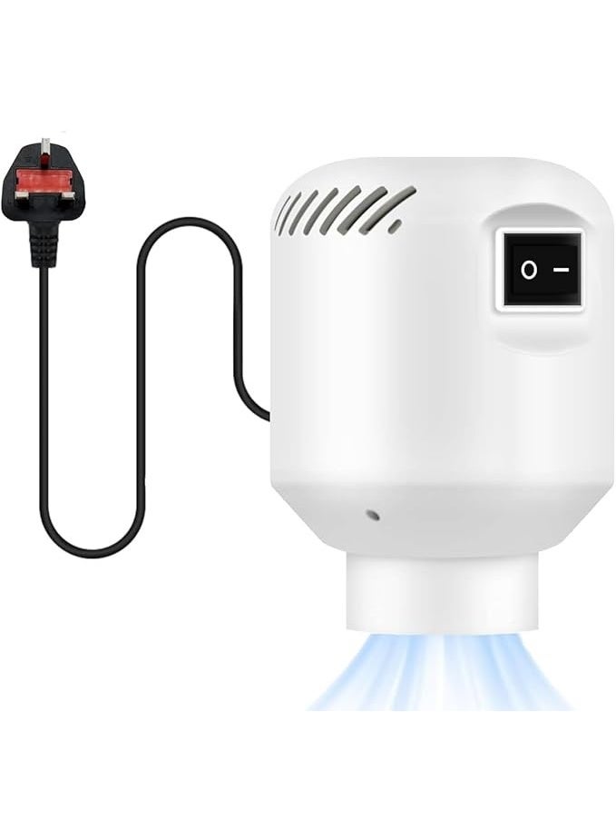 مضخة كهربائية لأكياس التخزين المفرغة من الهواء من ديتران، مضخة تفريغ الهواء للسفر لمختلف أكياس تفريغ الهواء، مضخة هواء محمولة لضغط الشنط والملابس والبطانيات وشنط السفر، أبيض - Image 1