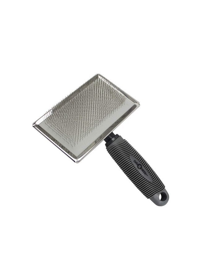 Suptmax CuteNFuzzy Premium Pet Slicker Brush, Grey, Large - Image 2