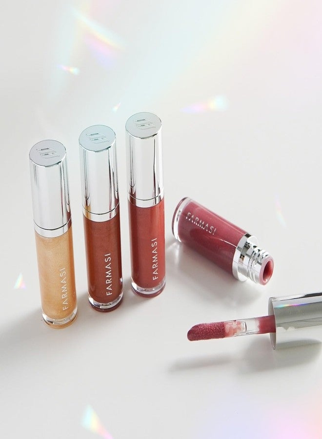 FARMASi Ultimate Shine Lip Gloss, Makeup, Ultra Hydrating, Moisturizing, Intense Color Pigment, Non Sticky, Smooth and Lightweight, 0.27 fl oz (Pink Tourmaline 04) - Image 3