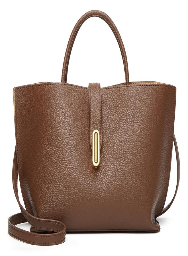Pocadri Women Vegan Leather Tote Bucket Bags Y2K Trendy Large Vintage Hobo Purses Shoulder Handbags - Image 2