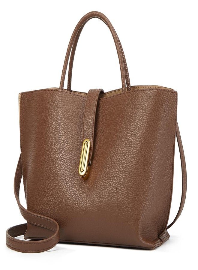 Pocadri Women Vegan Leather Tote Bucket Bags Y2K Trendy Large Vintage Hobo Purses Shoulder Handbags - Image 1