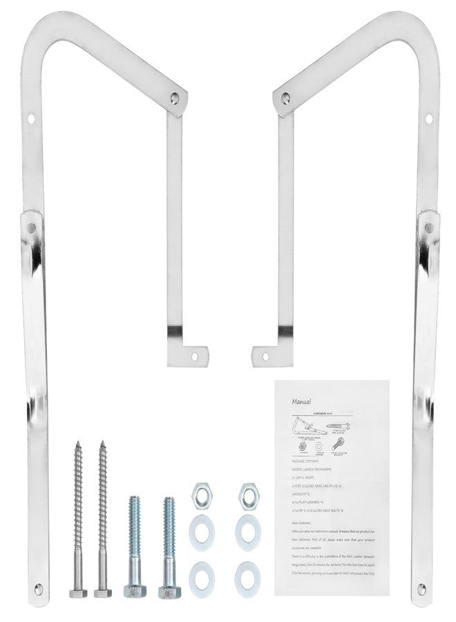 Vanesa 55-1 Attic Ladder Spreader Hinge Arms Compatible with Werner Models Mk 1 Thru Mk 3, A2208 A2210 A2508 A2510 W2208 W2210 W2508 W2510 WH2208 WH2210 WH2508 WH2510 WH3008 WH3010, MFG 2006 and Older - Image 1