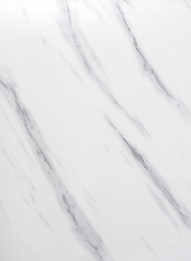 Fusion Graphix White Granite Look Marble Gloss Film Vinyl Self Adhesive Counter Top Peel and Stick Door Wardrobe Wall Papers Wall Decal M-2 (12x100) - Image 5
