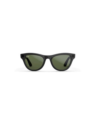 RAY-BAN Skyler (Gen 2) Shiny Black Frame Green Lens Standard High bridge Shiny Black Green - view 2