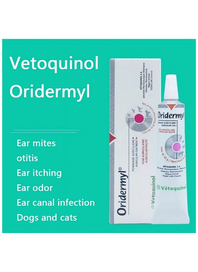 Vetoquinol - Vetoquinol 10 g Oridermyl Pet Dog Cat Ear Mite Ear Smell Ear Itch Ear Wash Lotion - Image 1