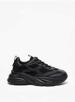 Celeste Women's Monotone Low Ankle Sneakers with Lace-Up Closure  - Image 3