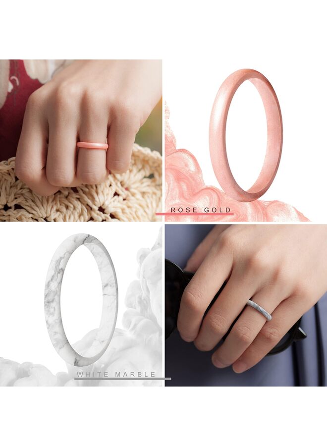 Silicone Wedding Ring for Men - 8mm Wide - 2.5mm Thick - Image 4