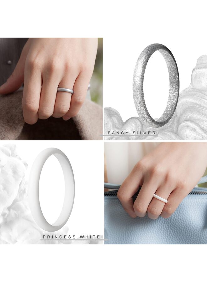 Silicone Wedding Ring for Men - 8mm Wide - 2.5mm Thick - Image 3