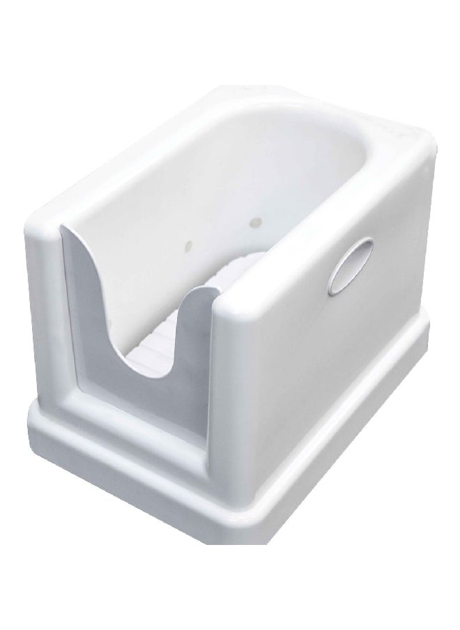 HQ Plastic Compact Design Foot Washer White HQ FW1  - Image 2