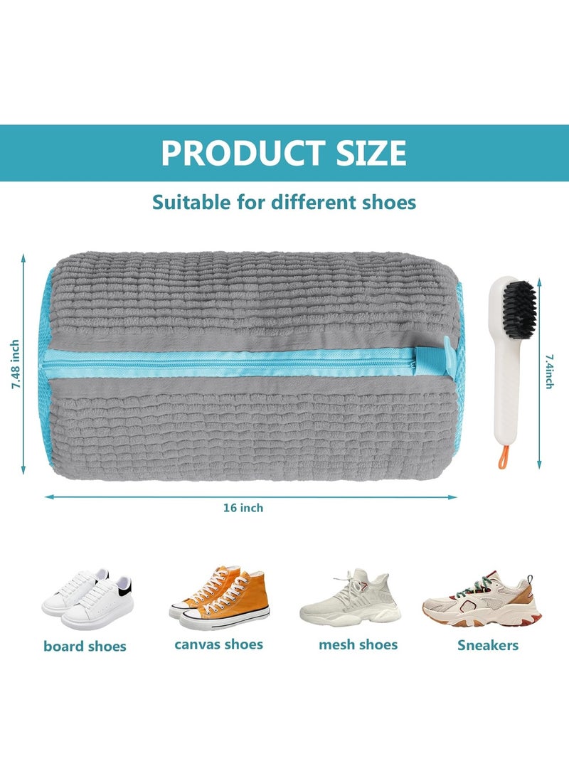 Shoe Washing Machine Bags: Set of 2 Reusable Laundry Bags for Sneakers and Tennis Shoes - Stain Removal and Cleaning Pouches for Washer and Dryer - Image 2