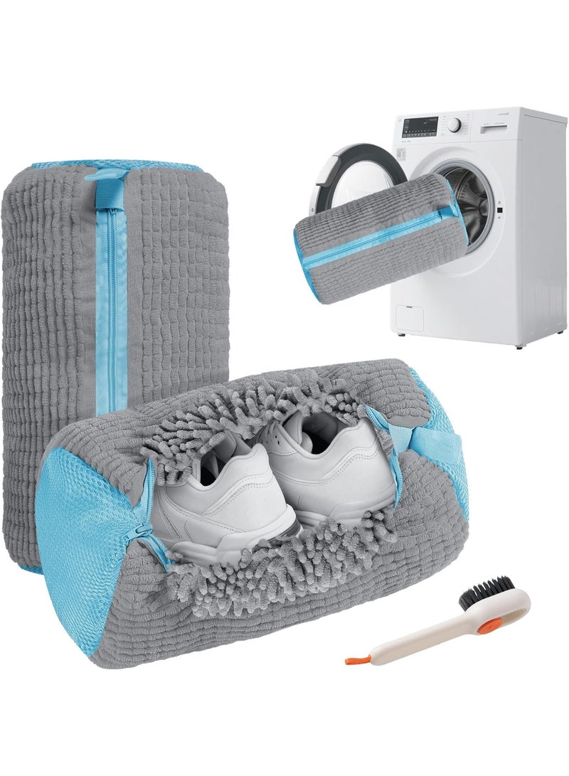 Shoe Washing Machine Bags: Set of 2 Reusable Laundry Bags for Sneakers and Tennis Shoes - Stain Removal and Cleaning Pouches for Washer and Dryer - Image 1