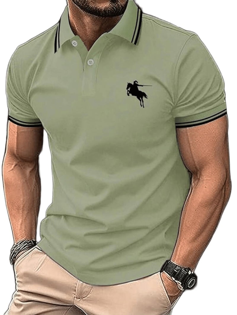 Lymio Men T-Shirt || T-Shirt for Men || Polo T Shirt (Polo-20-Grey-S) - Image 4