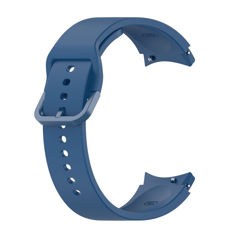 Replacement Strap For Samung Galaxy Watch4 40mm / 44mm Silicone Flat Buckle Watch Band(Dark Blue) - Image 1