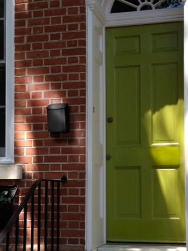 Architectural Mailboxes 2681B Black Marina Wall Mount Mailbox, Small - Image 2