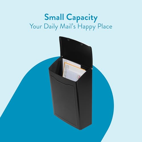 Architectural Mailboxes 2681B Black Marina Wall Mount Mailbox, Small - Image 3