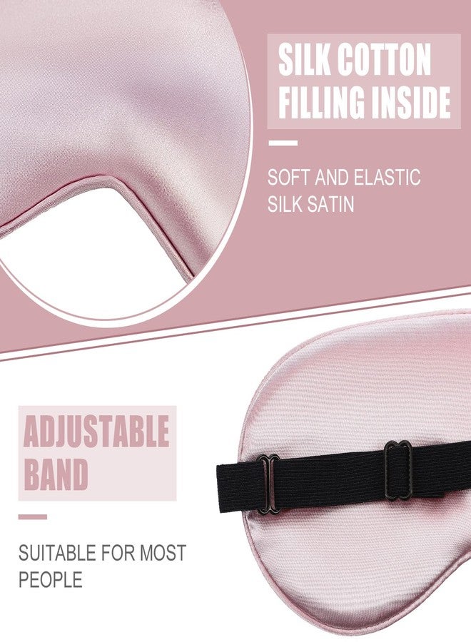Janmercy 20 Pieces Silk Sleep Mask Eye Mask with Adjustable Strap Sleeping Cover Eye Cover Blindfold for Women Men Sleeping Travel(Multicolored - Image 4