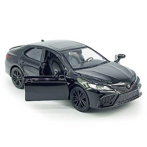 Metanyl Camry XSE 2022 Model Car 1/36 Scale Diecast Toy Cars Metal Alloy Children’s Die-cast Vehicles, Pull Back Doors Open, Black Rim, Collection for Men, Kids Toys for Boys Gifts, Black - Image 5