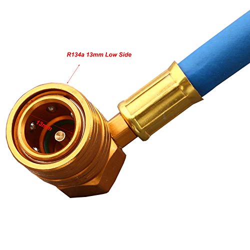 Ketofa R134A Car AC Refrigerant Charge Hose Kit Recharge Hose with Gauge,A/C 1/2 Recharge Measuring Kit Can Tap Air Conditioning Pressure Gauge R134A by Ketofa - Image 4