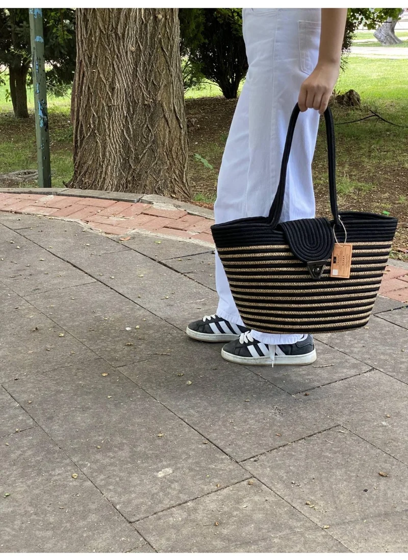 بدز ديري Jute Straw Look Handbag Beach Bag Shoulder Bag