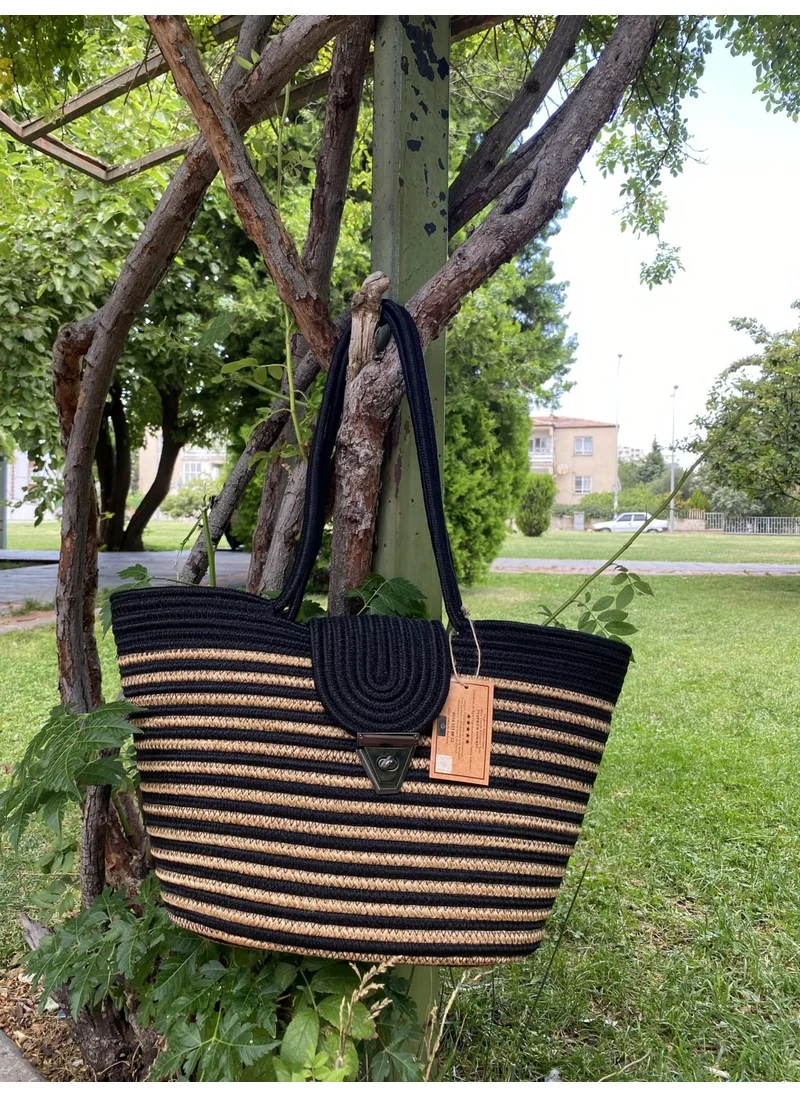 بدز ديري Jute Straw Look Handbag Beach Bag Shoulder Bag