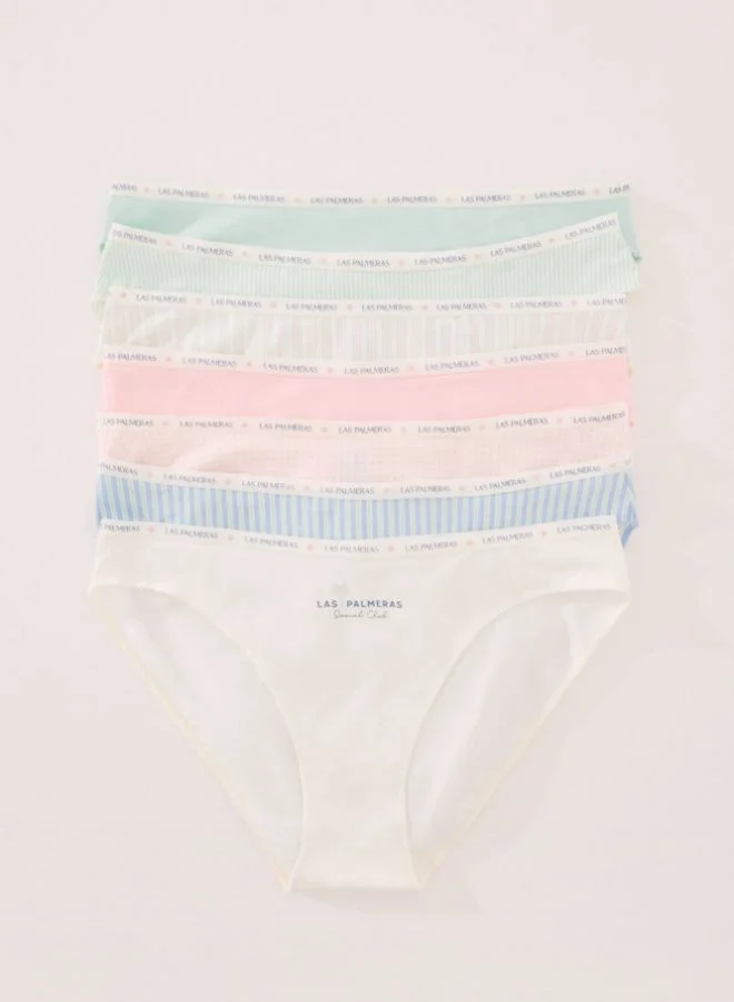 women'secret Pack of 7 classic cotton panties with mixed prints