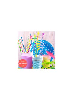 Party with Emma 16 Pcs Party Favors Game Controller Straws Goodie Gifts for Kids Gamer Birthday Party Supplies (Mermaid)  - Image 2