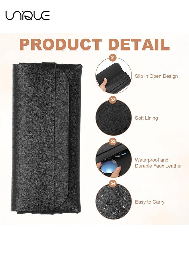 يونيك نظارات - نظارات حاجب الضوء الأزرق - نظارات غير قصيرة النظر - نظارات مربعة - نظارات للقراءة / الألعاب / التلفزيون / الهاتف المحمول للرجال - مضاد لإجهاد العين - نظارات عصرية خفيفة الوزن - مع جراب نظارات (ذهبي وردي) - Image 5