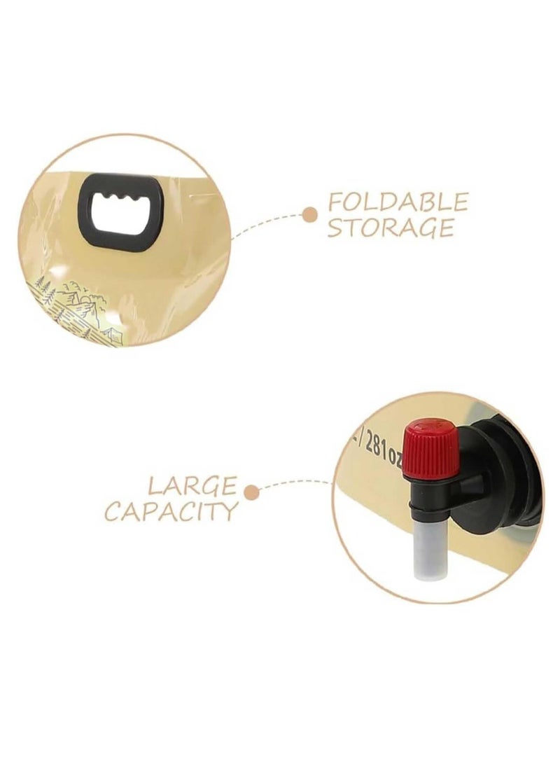 Meetion Water Storage Bag - 8L Portable Water Carrier for Survival, Camping, Hiking, Cycling, Fishing, Travel, Outdoor Water Storage, Emergency Water Supply, Collapsible Water Bag - Image 2