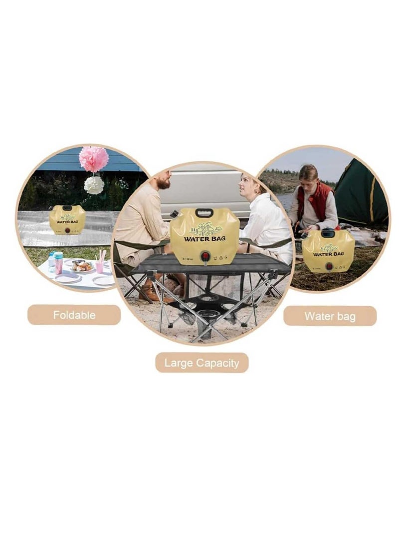 Meetion Water Storage Bag - 8L Portable Water Carrier for Survival, Camping, Hiking, Cycling, Fishing, Travel, Outdoor Water Storage, Emergency Water Supply, Collapsible Water Bag - Image 3