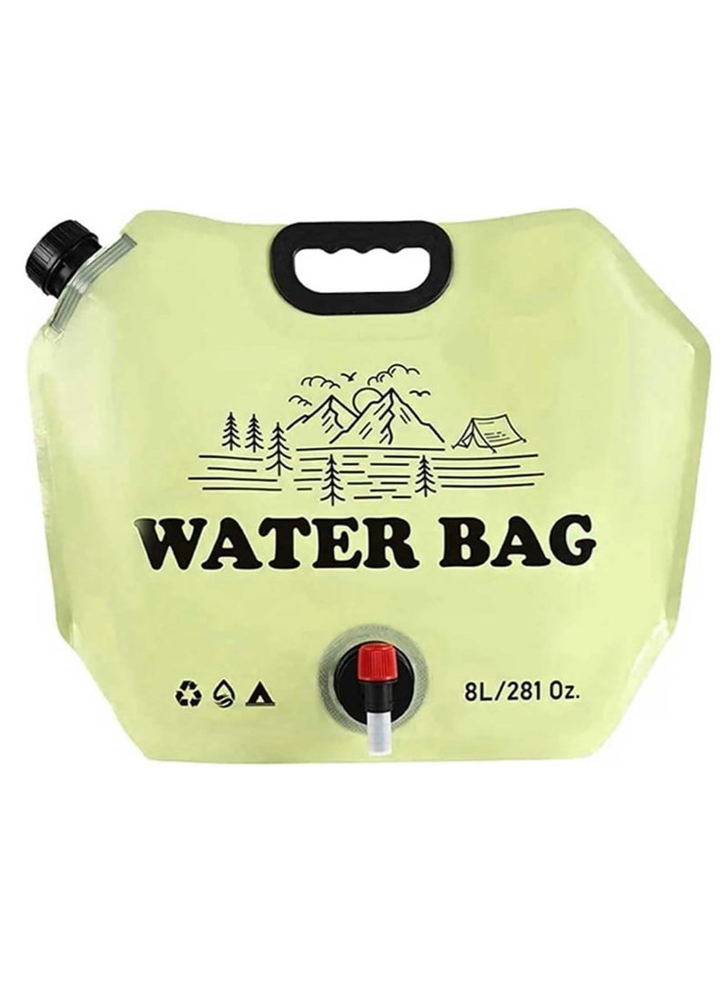 Meetion Water Storage Bag - 8L Portable Water Carrier for Survival, Camping, Hiking, Cycling, Fishing, Travel, Outdoor Water Storage, Emergency Water Supply, Collapsible Water Bag - Image 1